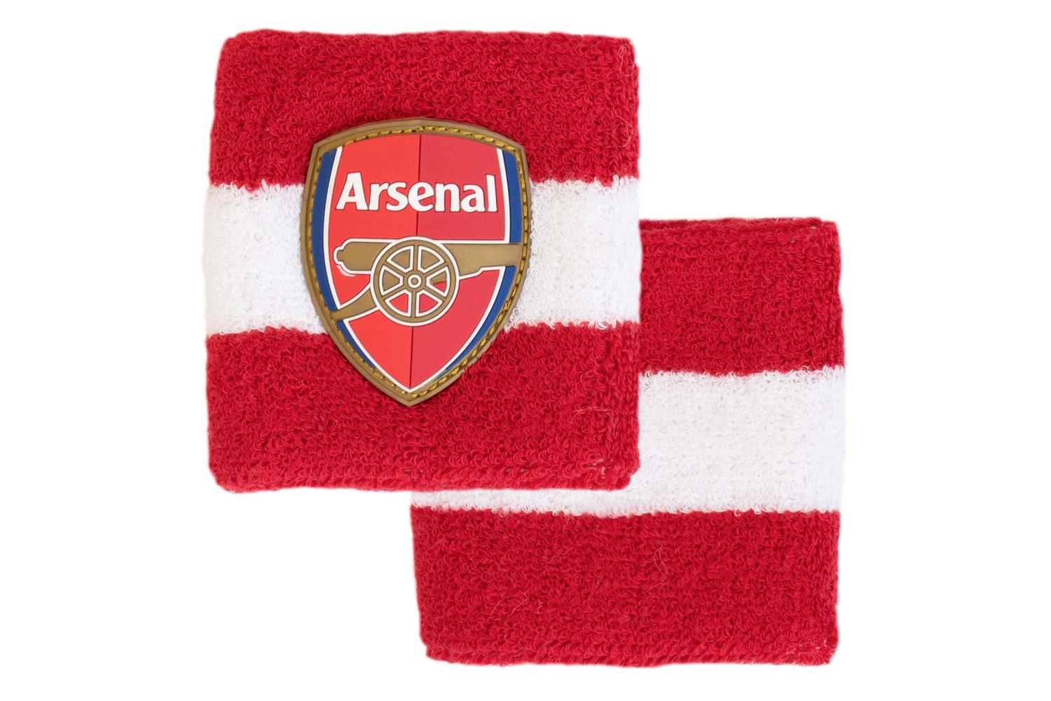 Arsenal Fc Bb-fbswriar004 - Arsenal Cotton Wristbands Red Wh