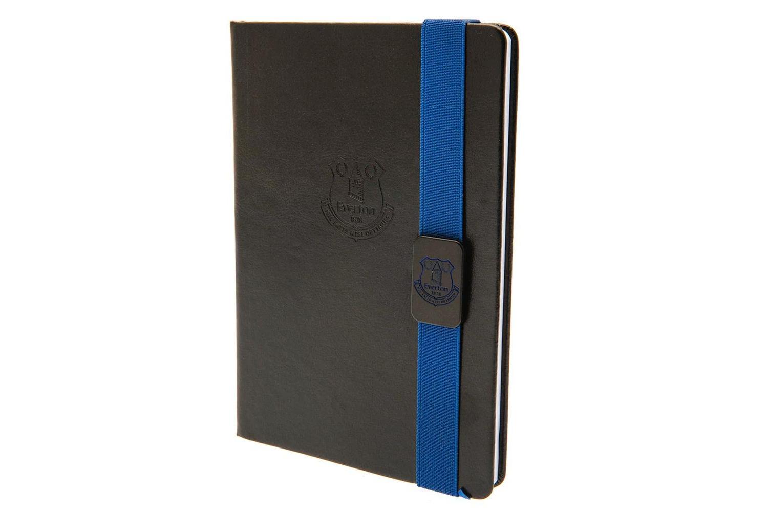 Everton Banded A5 Premium Leather Look Notebook