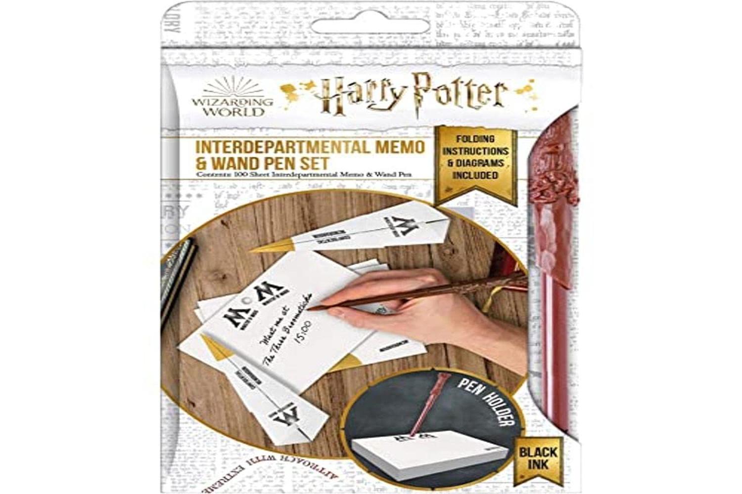 Harry Potter Interdepartmental Memo And Wand Set Notebooks