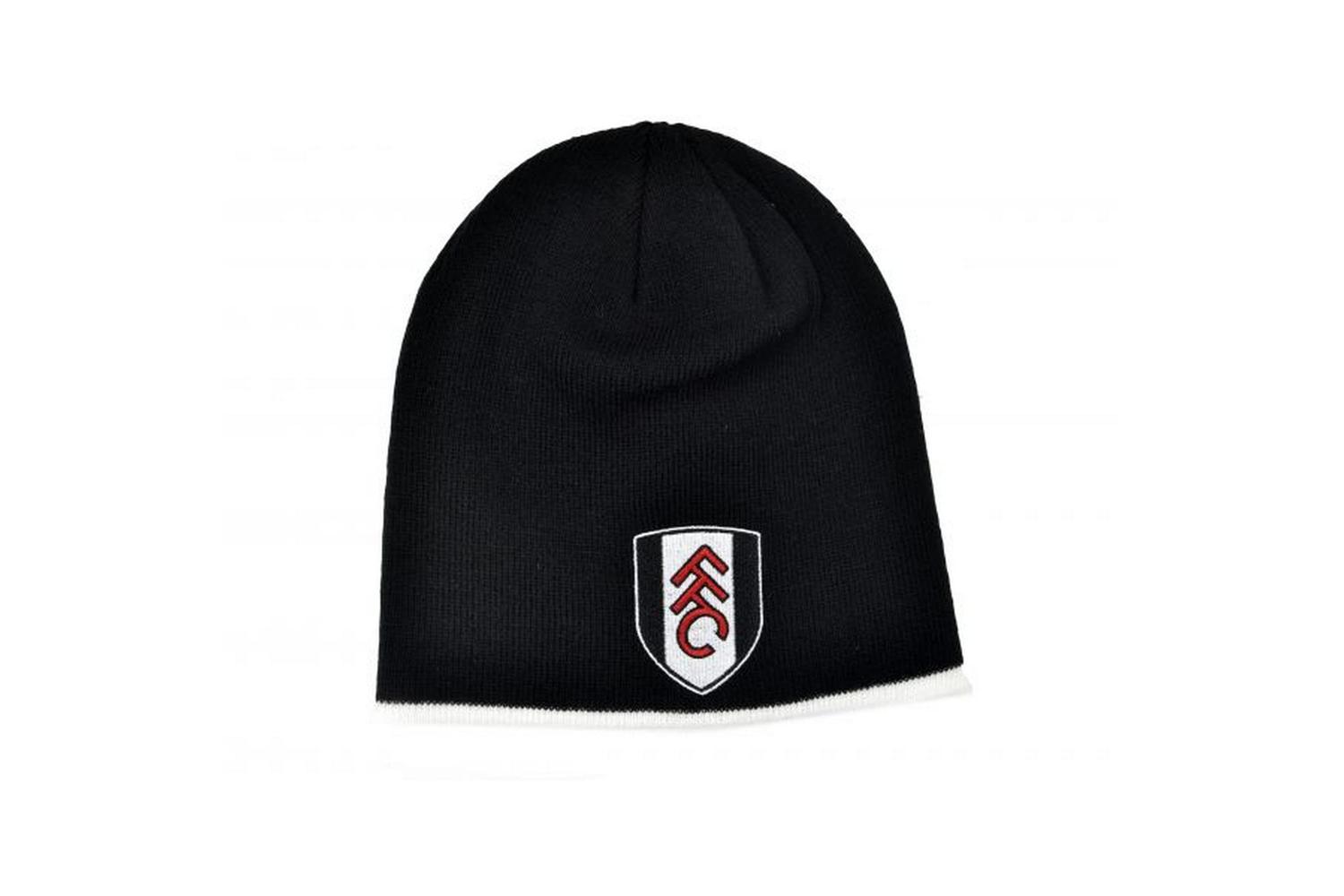 Fulham Fc Knitted Ski Hat Beanie - Black/white/red