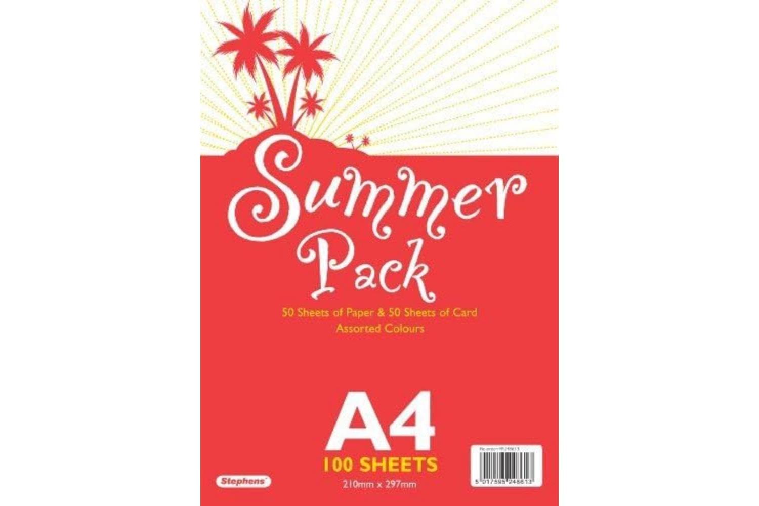 Baker Ross Rs248613 - A4 50 Sheets Paper & 50 Sheets Card -