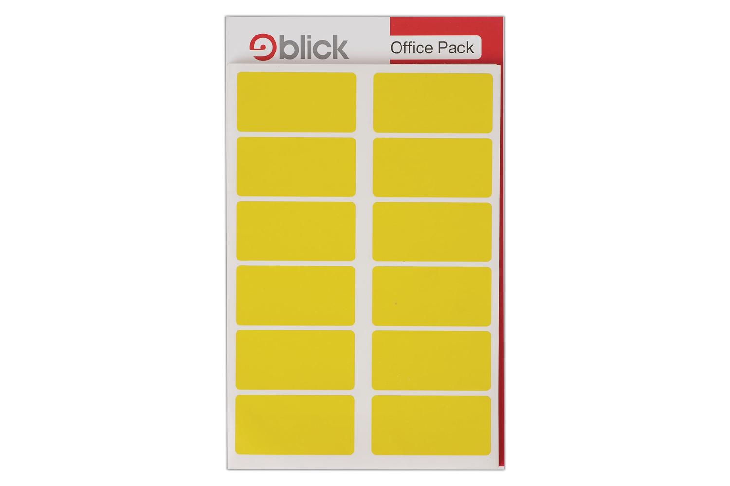 Blick Rs020158 - Yellow Office Pack 25 X 50mm (320 Stickers)