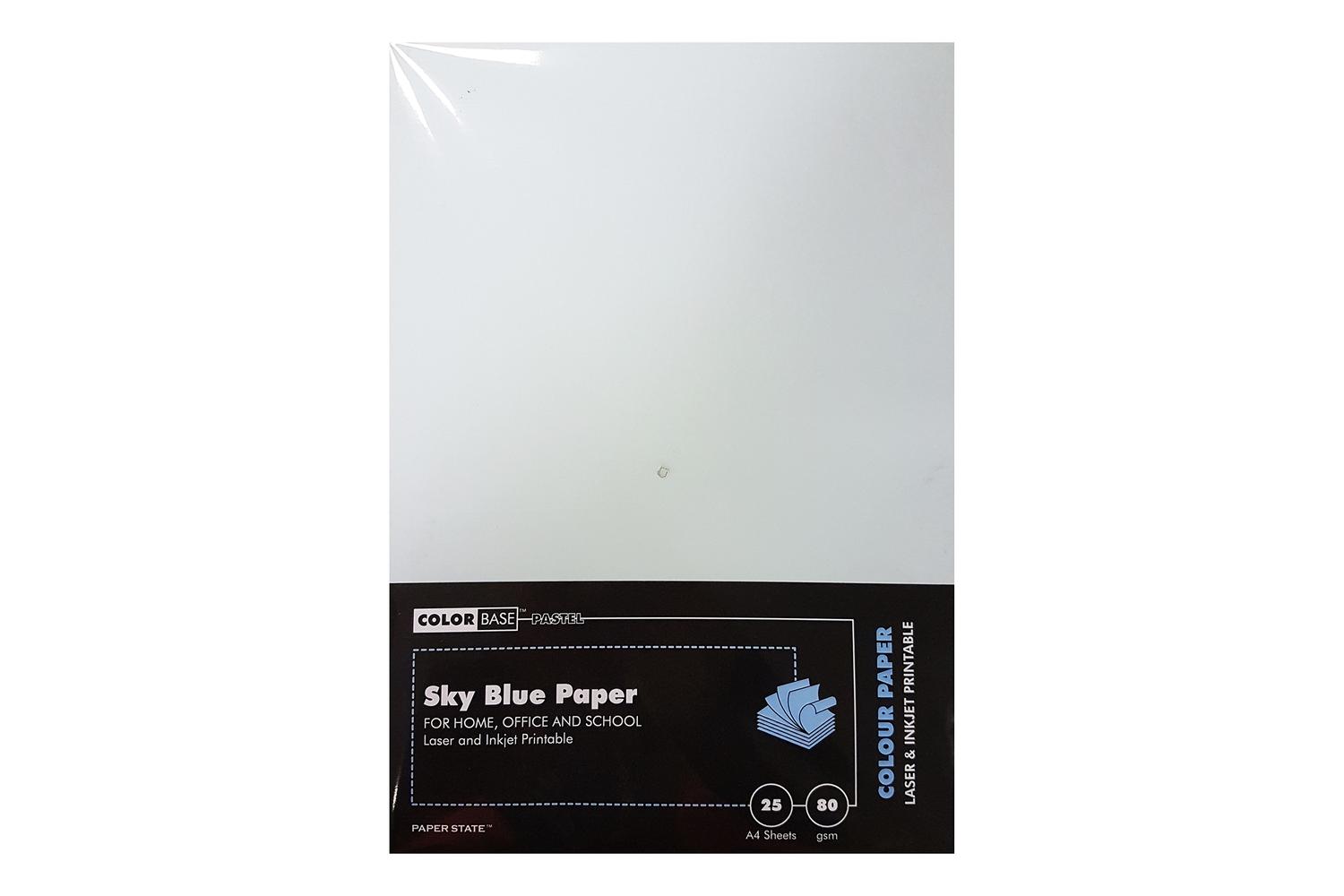 Color Base Wp1649 - A4 Pastel Paper 80gsm 25 Sheets Sky Blue