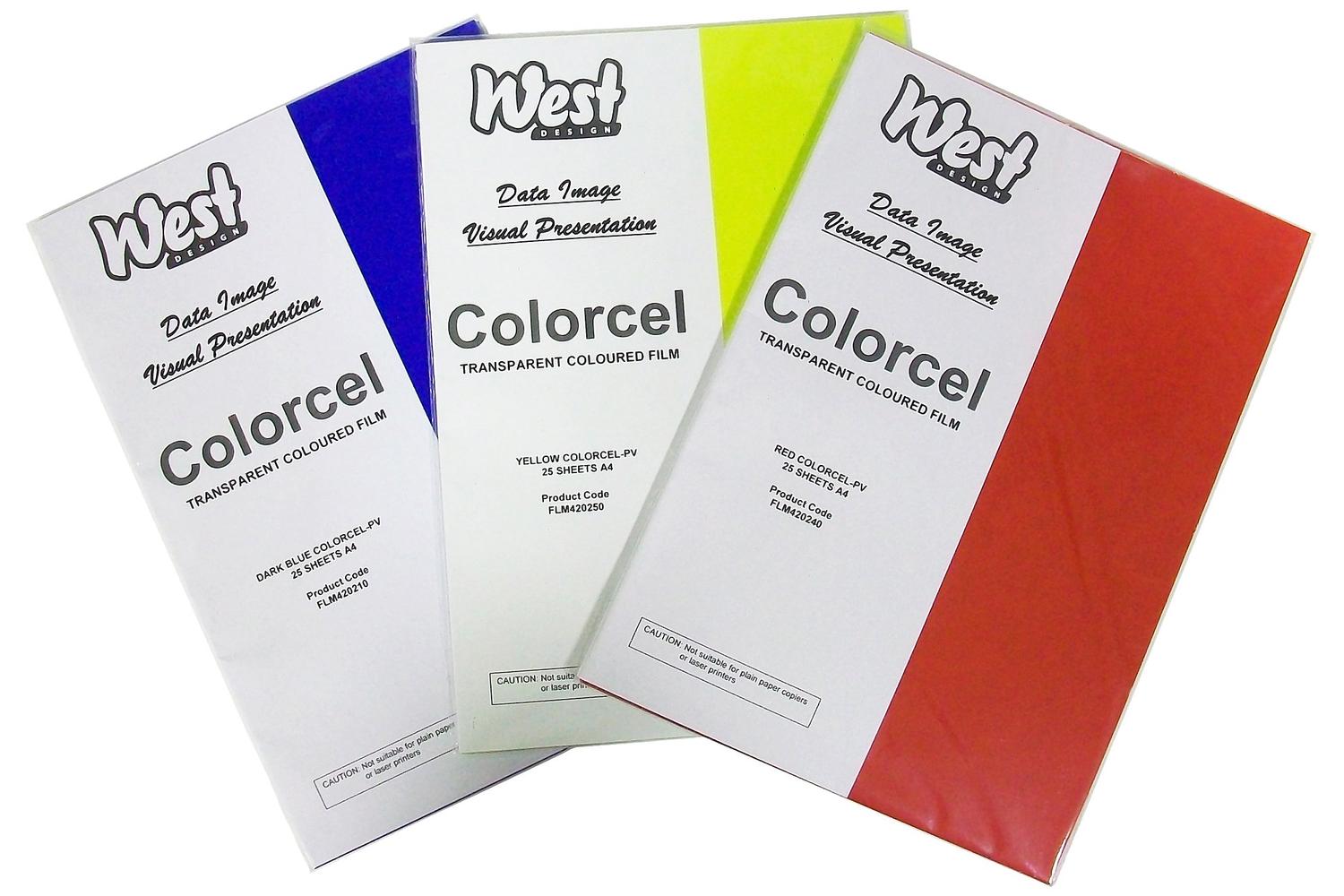 Colorcel Flm420050pv - A3 Tinted Film 10 Sheets 190m Red