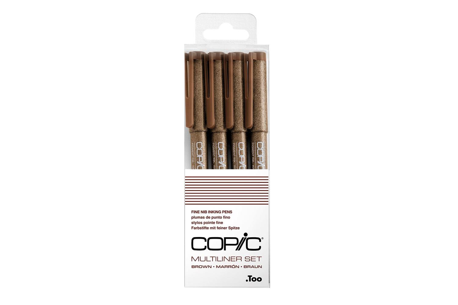 Copic Cz22075628 - Multiliner Brown Fine - 4pc Set