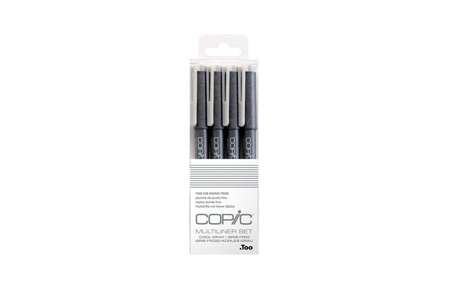 Copic Cz22075623 - Multiliner Grey Fine - 4pc Set