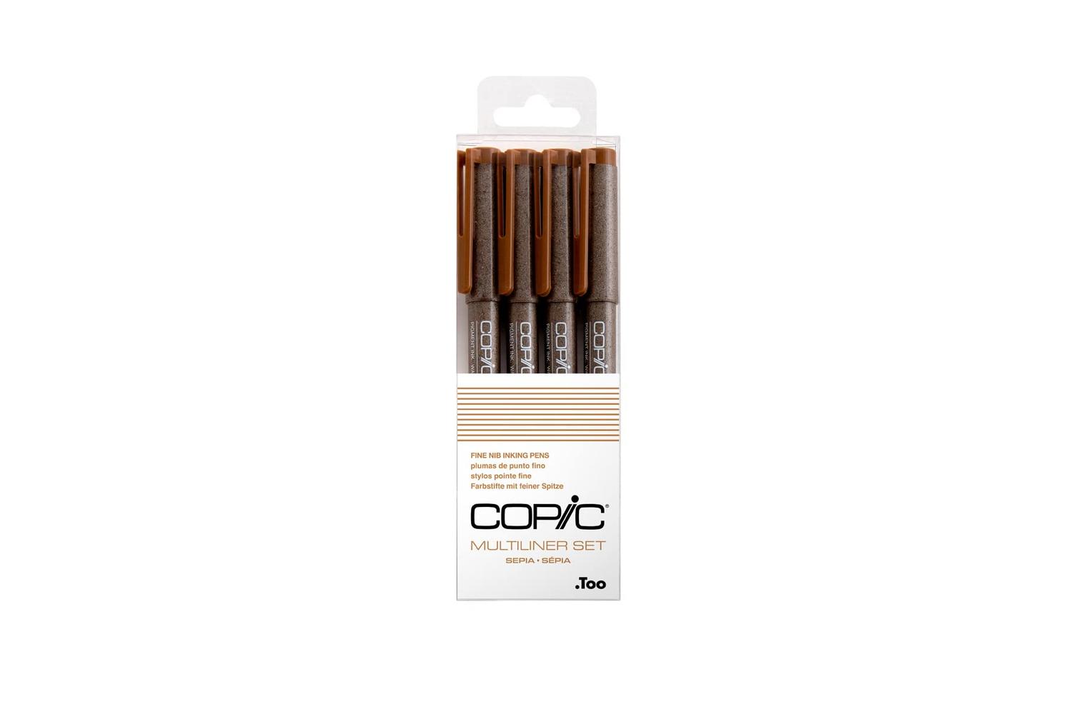 Copic Cz22075621 - Multiliner Sepia Fine - 4pc Set