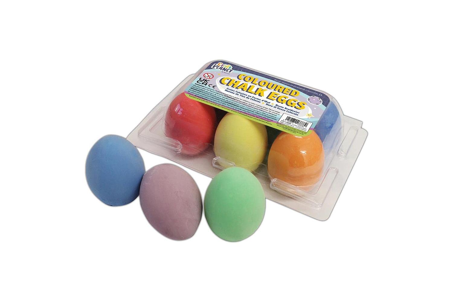 Craft Planet Cpt 714305 - Craft Planet Coloured Chalk Eggs (