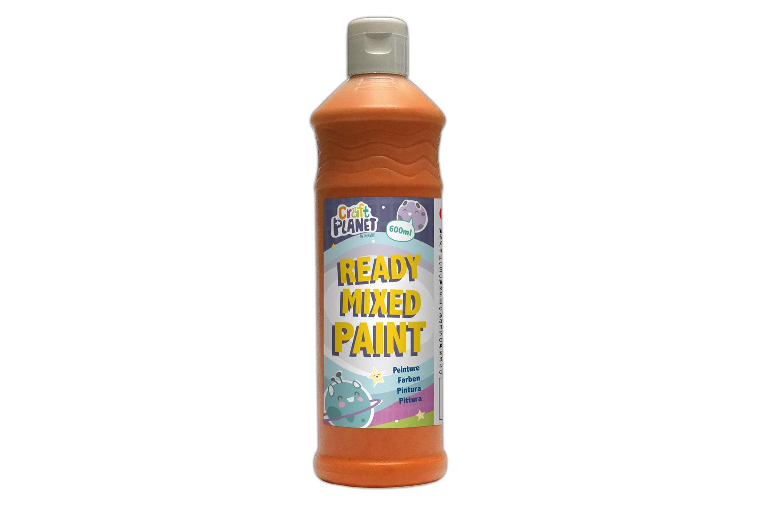 Craft Planet Wd150919 - Ready Mix Paint 600ml Orange