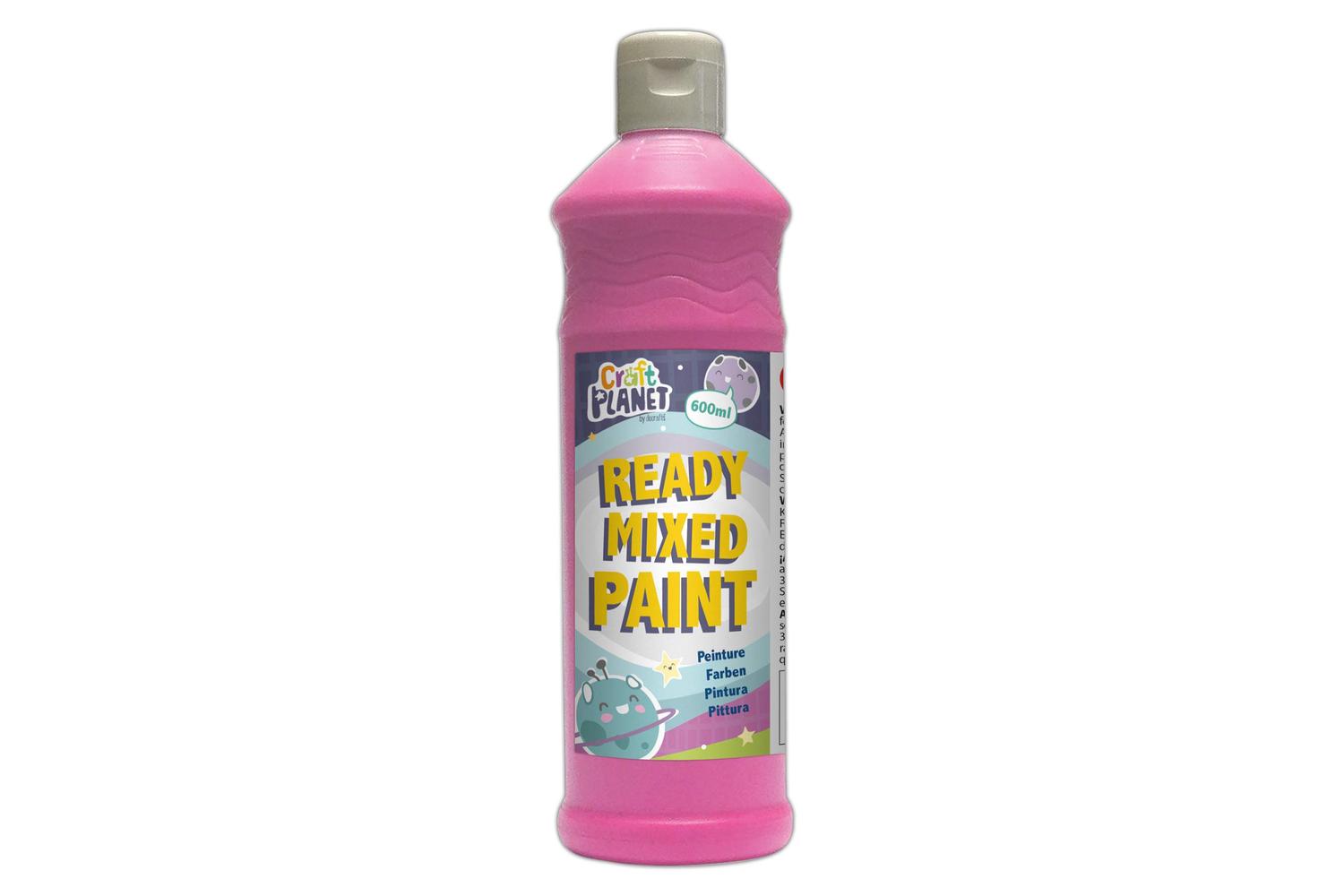 Craft Planet Wd151510 - Ready Mix Paint 600ml Pink