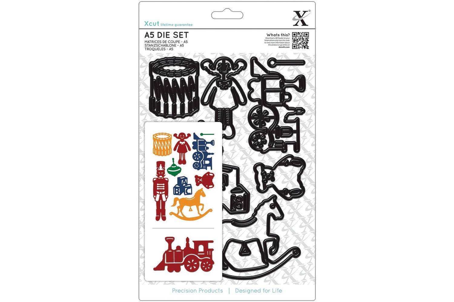 Docrafts Xcu 503207 - A5 Dies Set (9pcs) - Toy Box