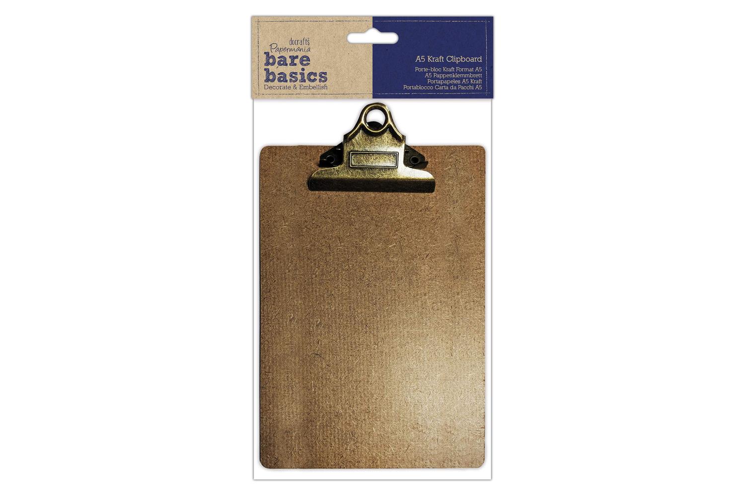 Docrafts Pma 174798 - A5 Kraft Clipboard - Bare Basics