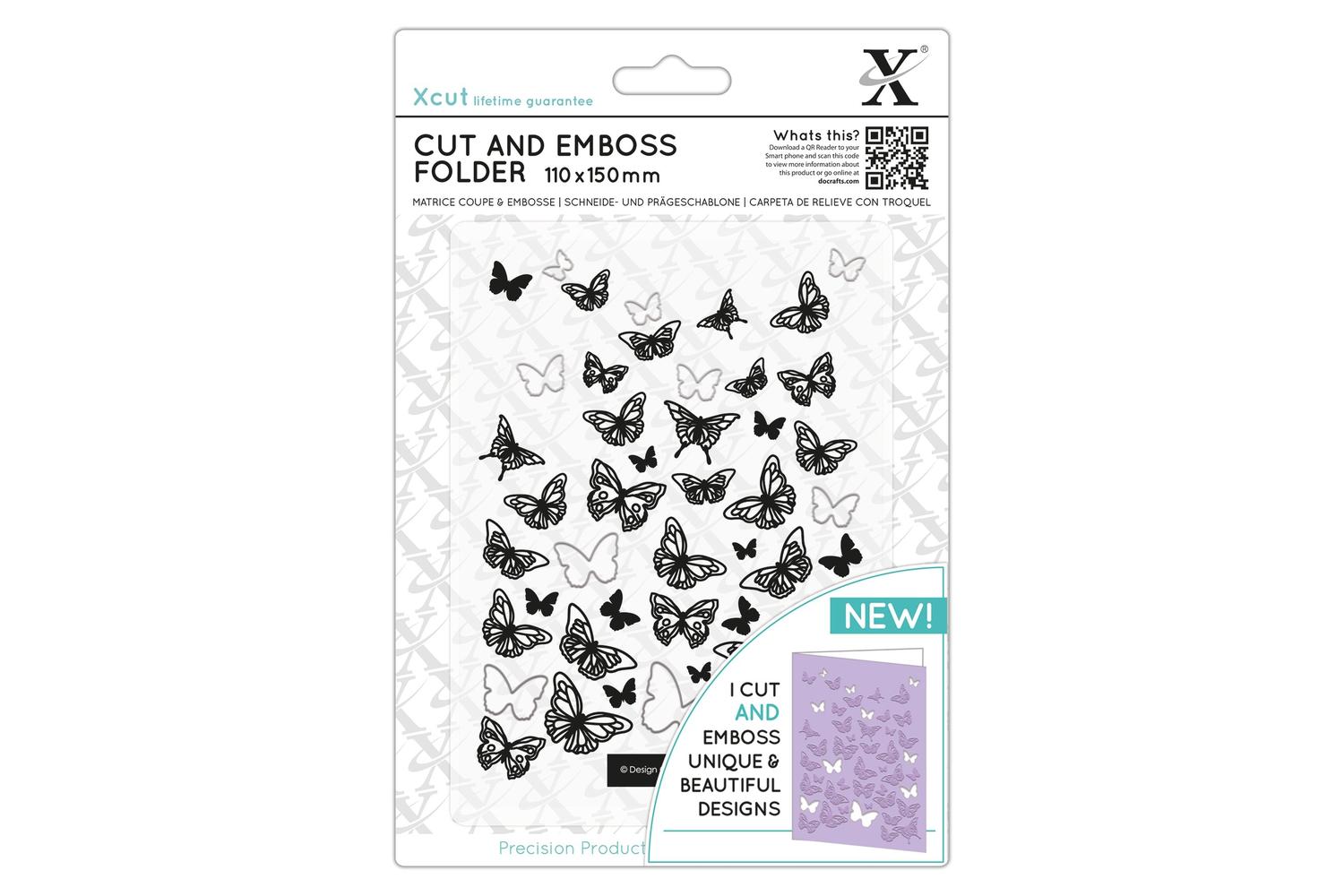 Docrafts Xcu 503824 - Cut & Emboss Folder - Butterflies