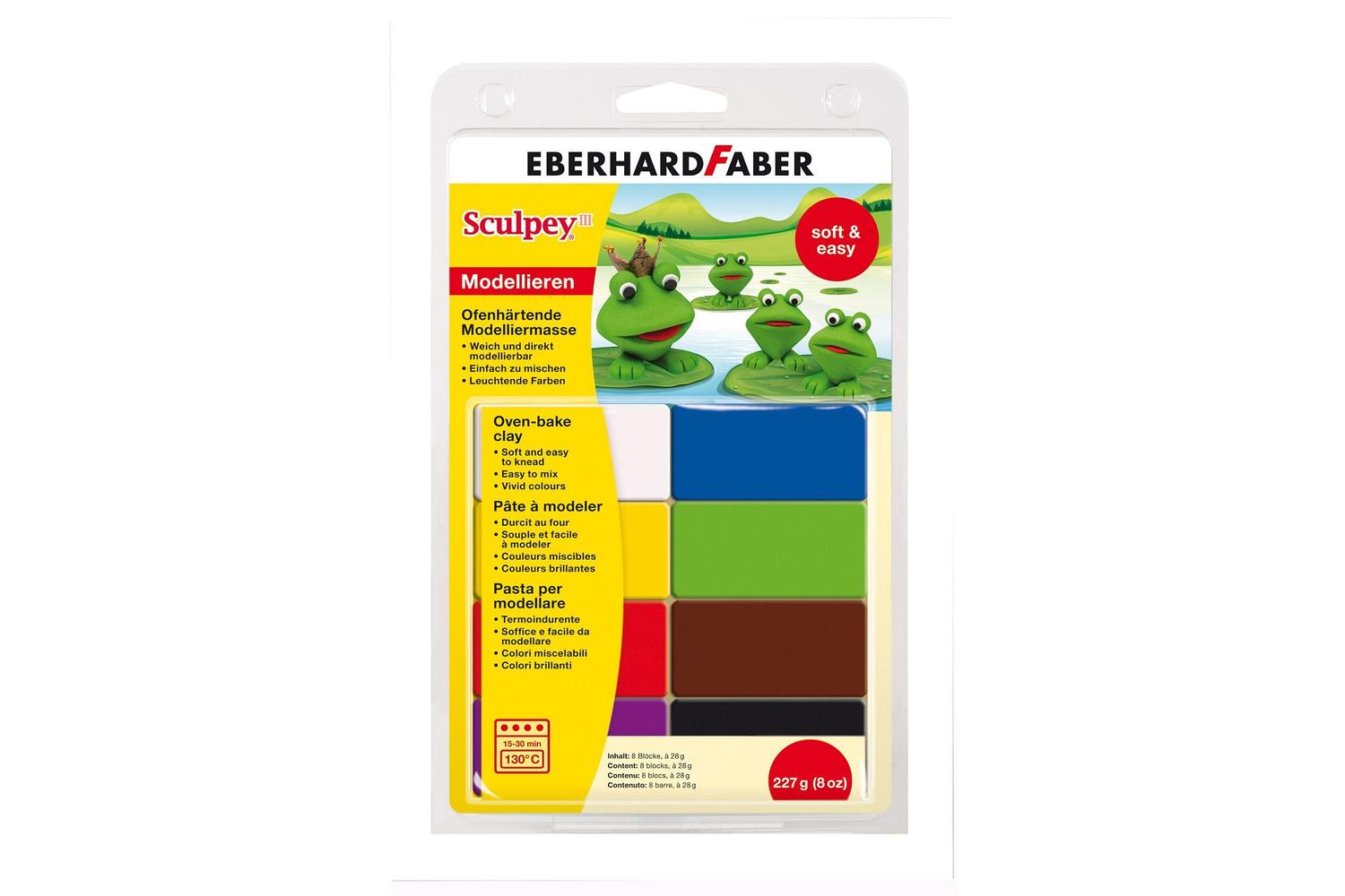 Eberhard Faber Ef571201 - Sculpey Iii Soft Multipack Of 8 Co