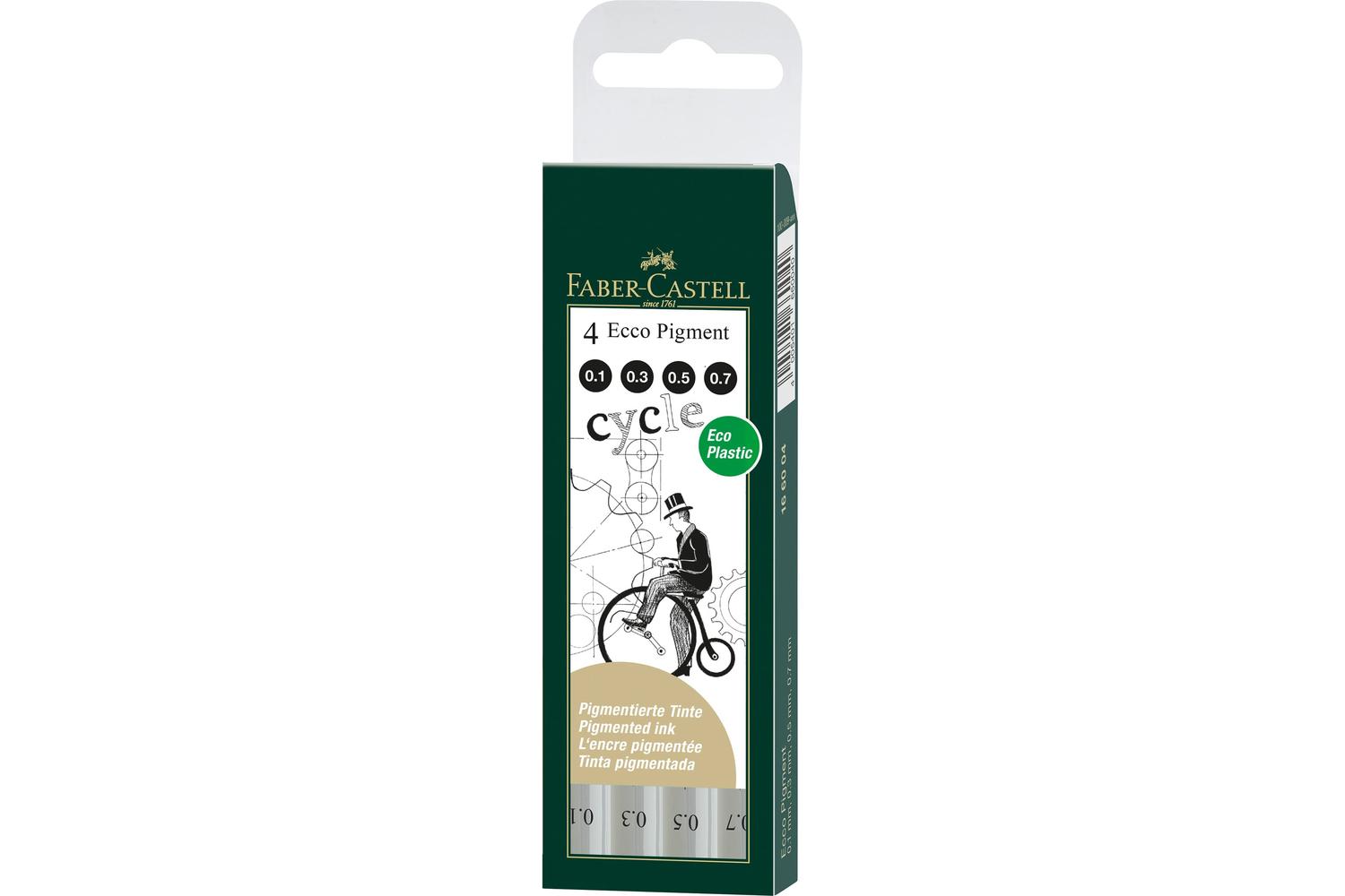 Faber-castell Fc166004 - Ecco Pigment Fibre Tip Pen Wallets