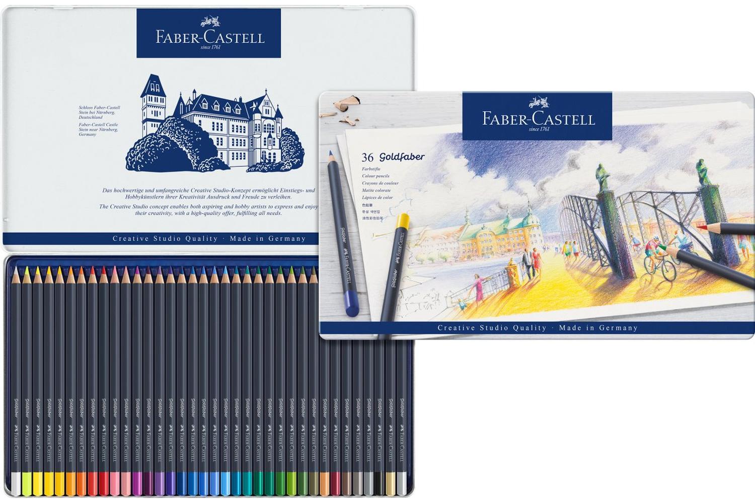 Faber-castell Fc114736 - Goldfaber Colour Pencils Tin Of 36
