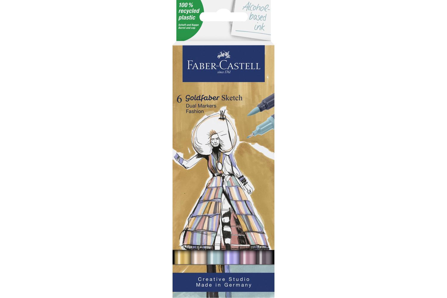Faber-castell Fc164808 - Goldfaber Sketch Marker Fashion Set