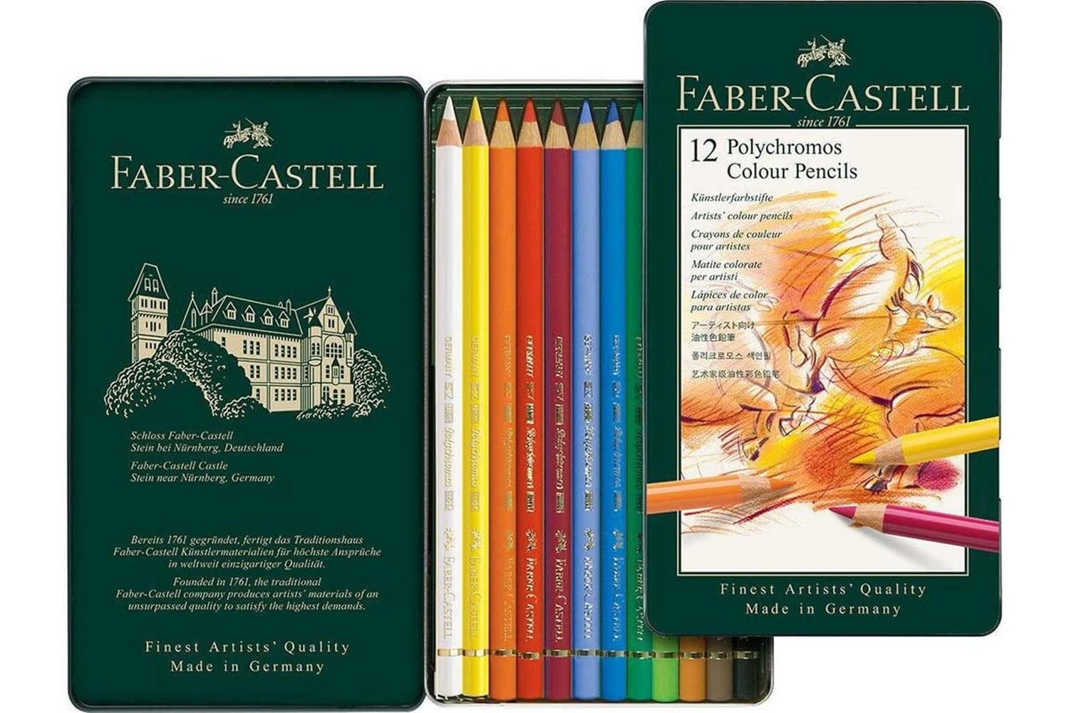 Faber-castell Fc110012 - Tin Of 12 Polychromos Artists' Penc