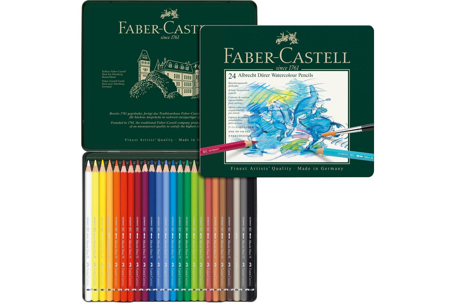 Faber-castell Fc117524 - Tin Of 24 Albrecht Drer Artists' Wa