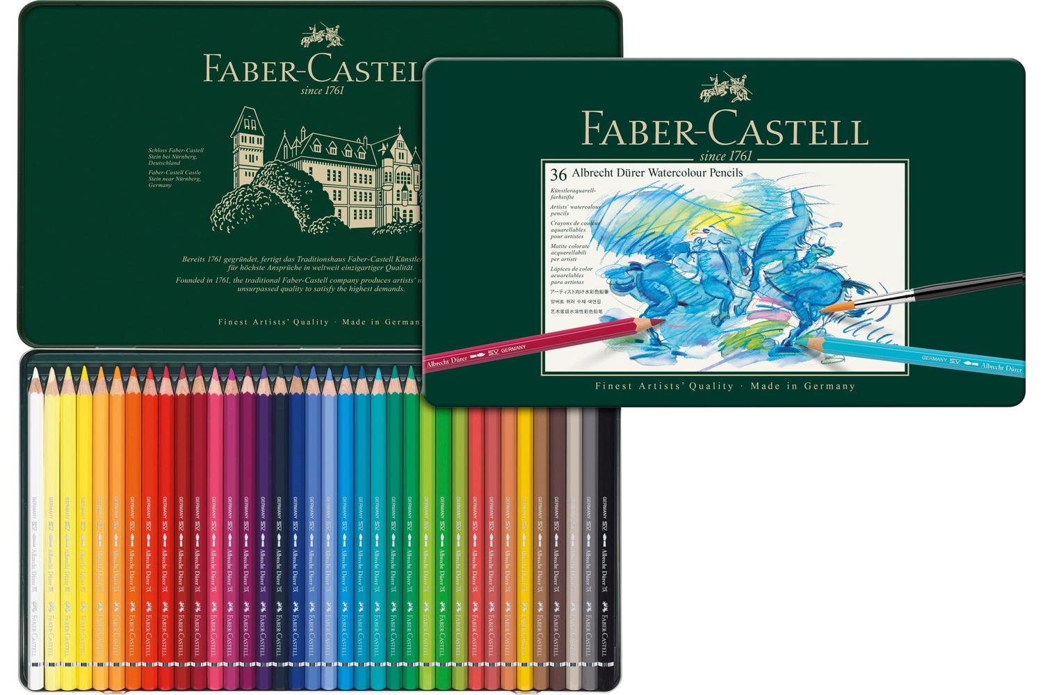 Faber-castell Fc117536 - Tin Of 36 Albrecht Drer Artists' Wa