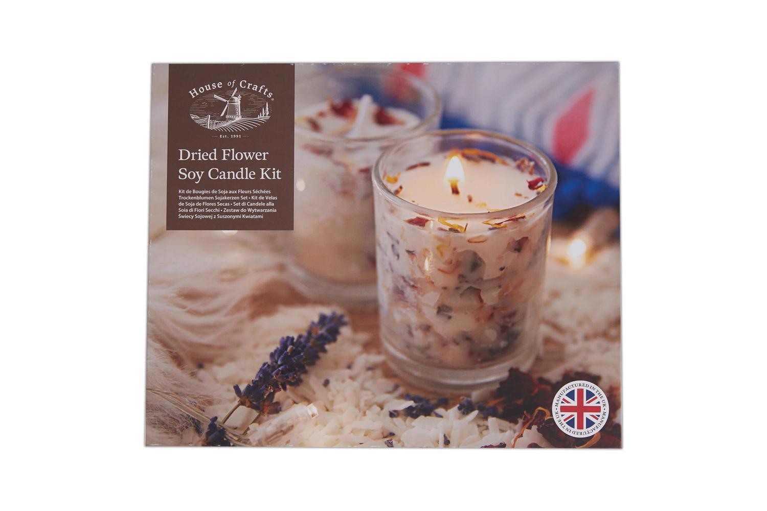 House Of Crafts Hc730 - Dried Flower Soy Candle Kit