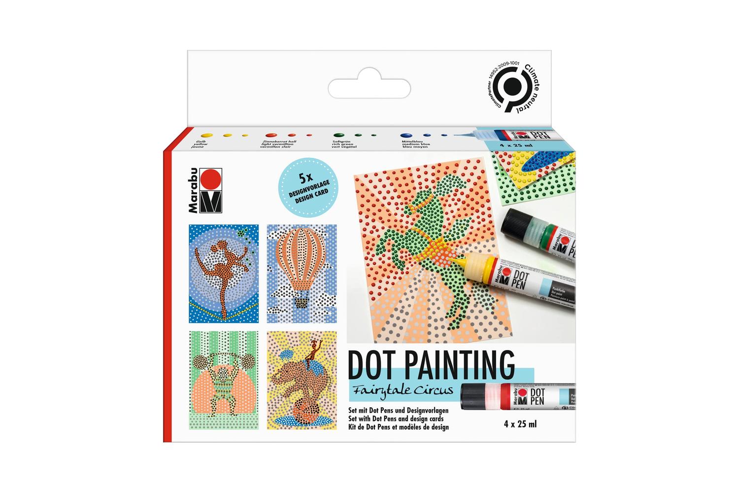 Marabu Mr1801000000082 - Marabu Dot Pen Set - Fairytale Circ