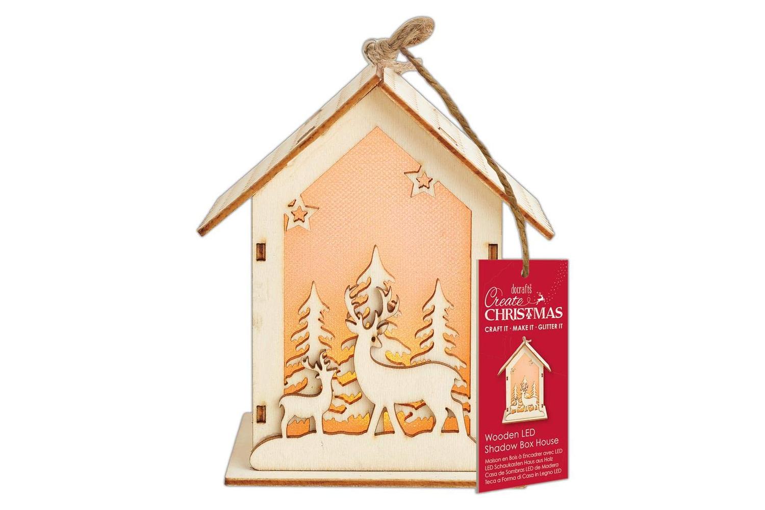 Papermania Pma 174953 - Wooden Led Shadow Box House - Create
