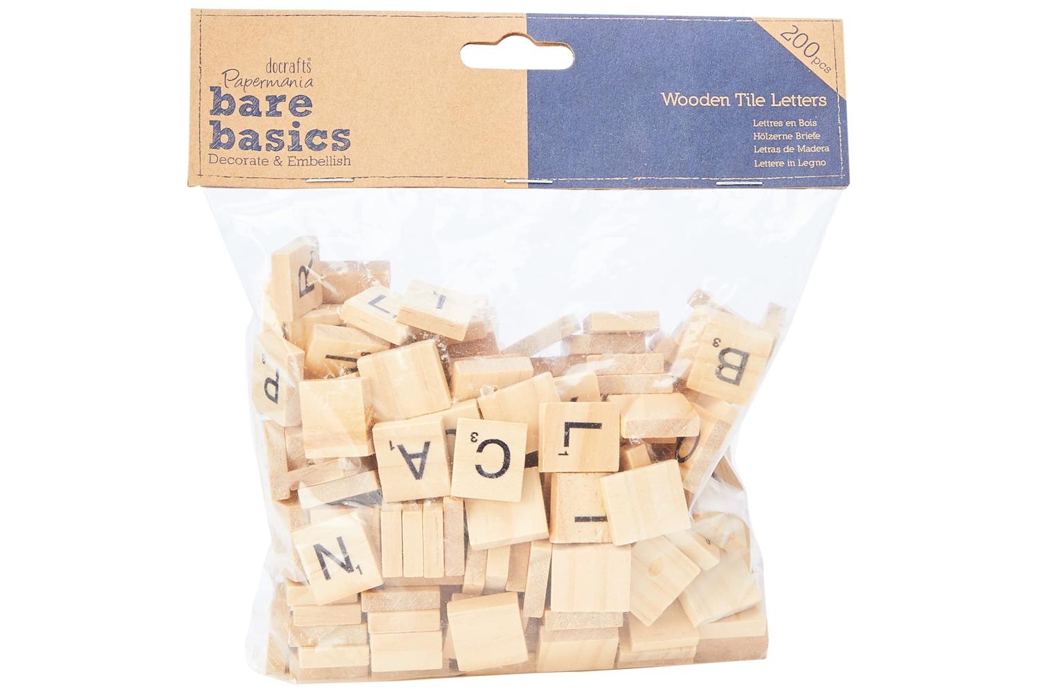 Papermania Pma 174624 - Wooden Tile Letters (200pcs)
