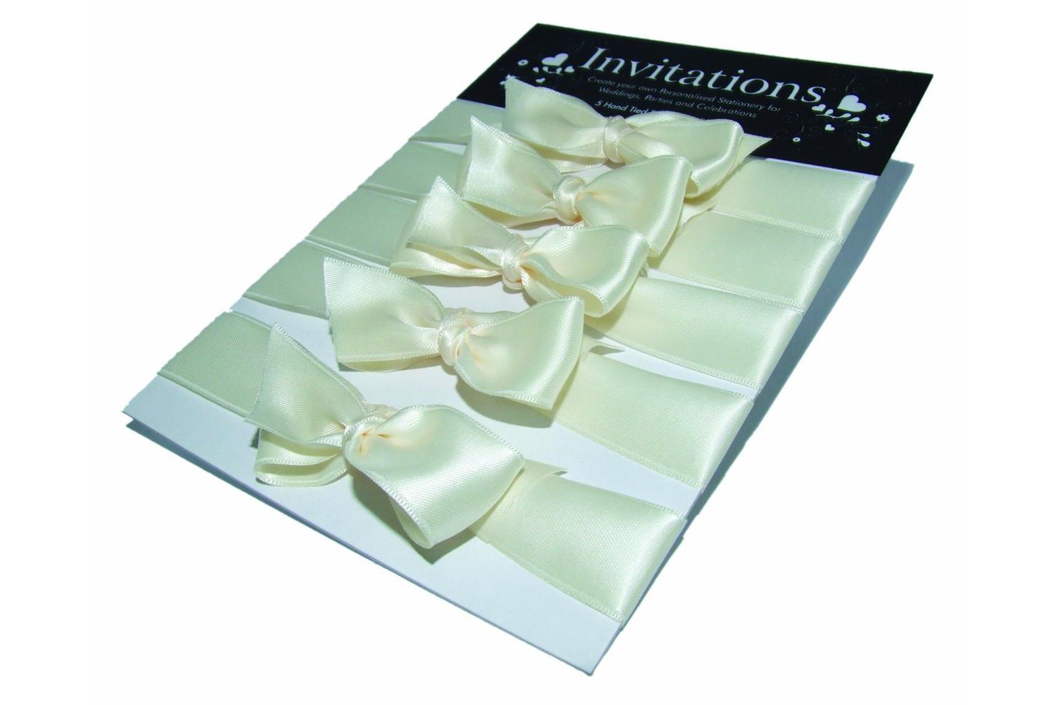 Paperstate In3302 - Inv. 5 Hand Tied Ribbons Satin Champagne
