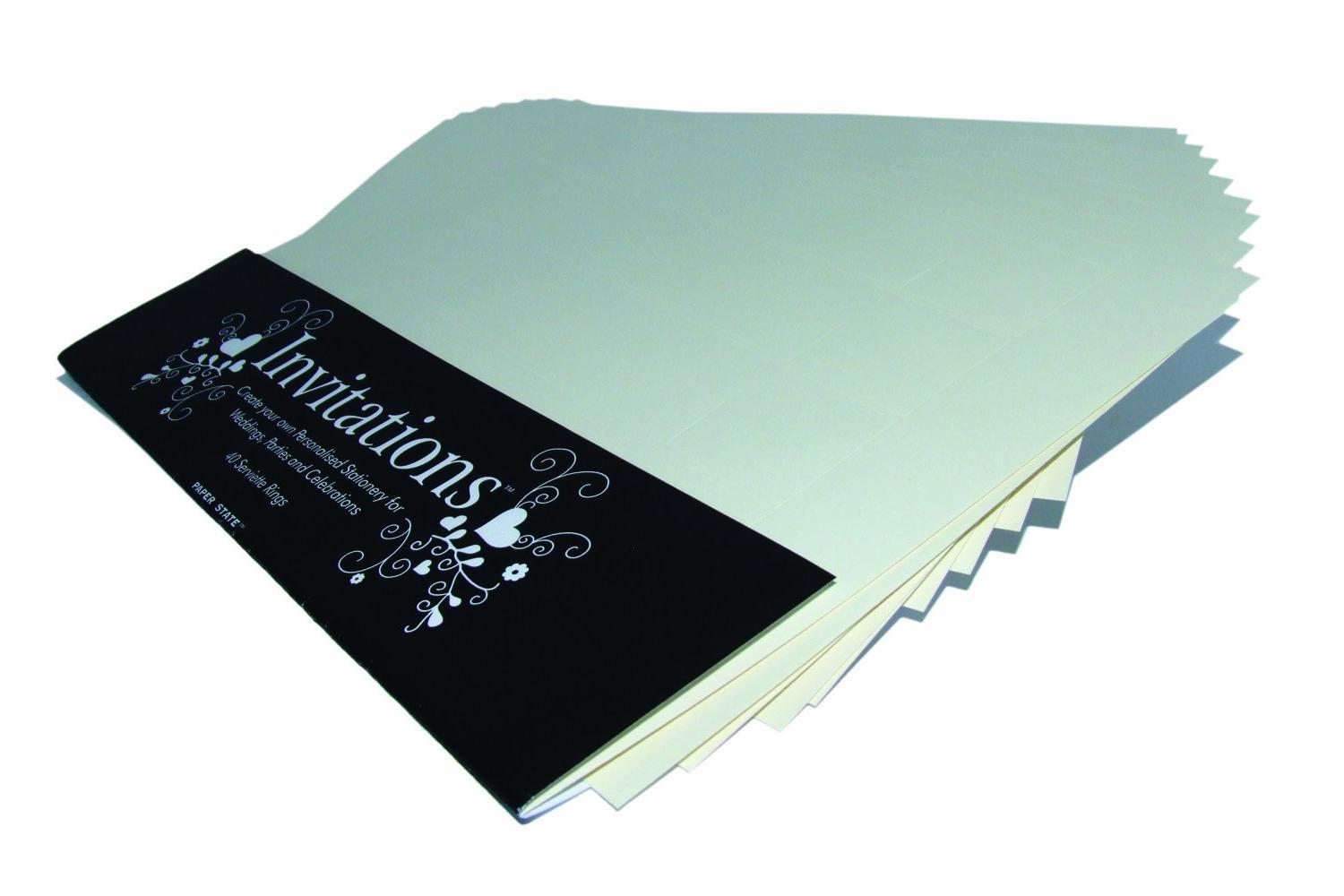 Paperstate In0702 - Invitation 40 Serviette Rings Champagne