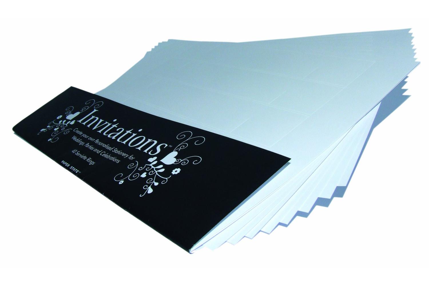 Paperstate In0701 - Invitation 40 Serviette Rings Snow White