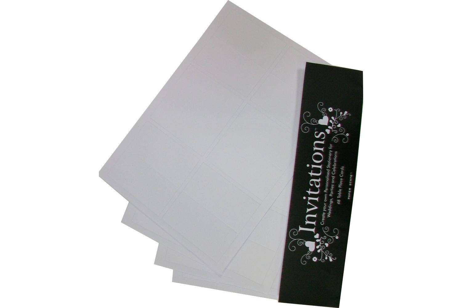 Paperstate In0801 - Invitation 48 Place Cards Snow White