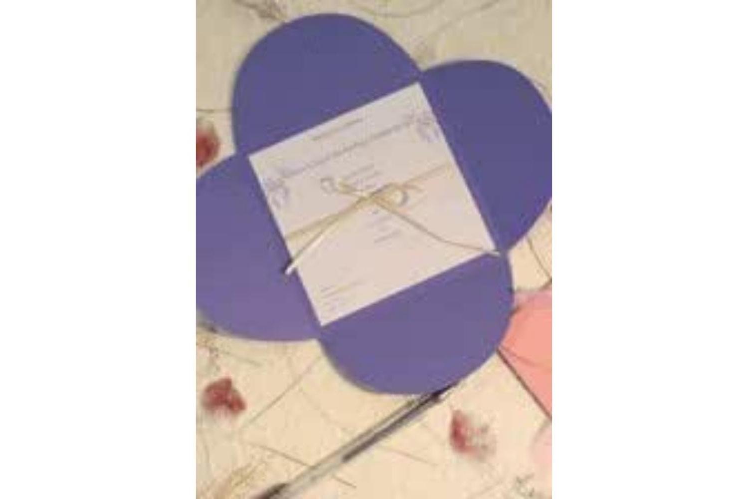 Paperstate In0606 - Invitation Cloverleaf Card Chocolate 10$