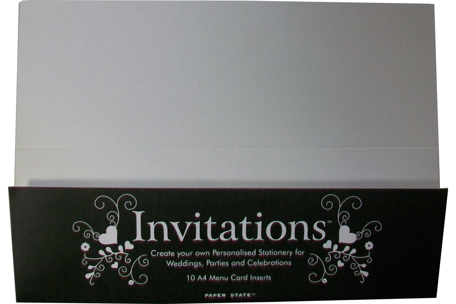 Paperstate In1212 - Invitation Menu Insert Pearl White 10$