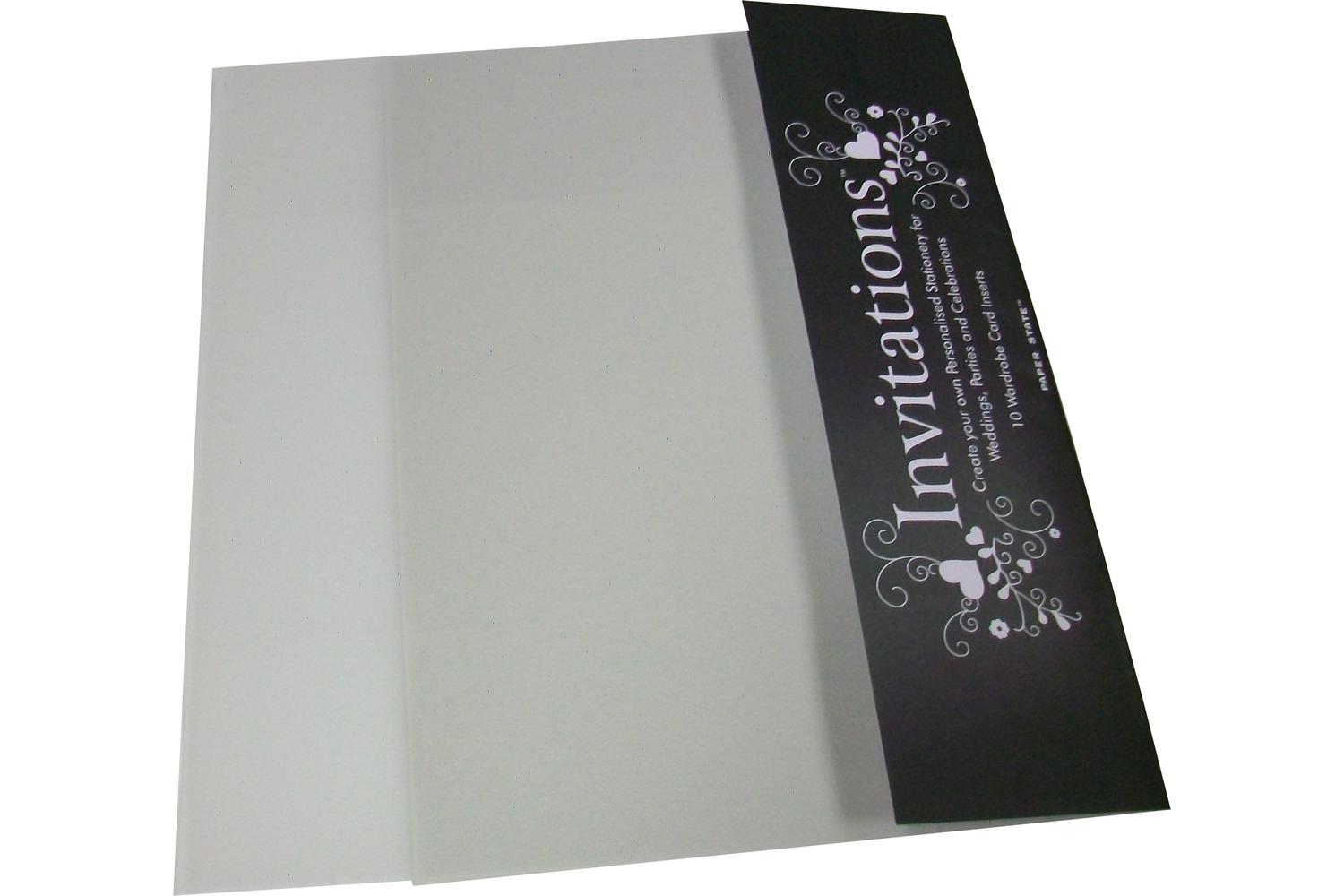 Paperstate In1307 - Invitation Wardrobe Insert Tran Whit 10$