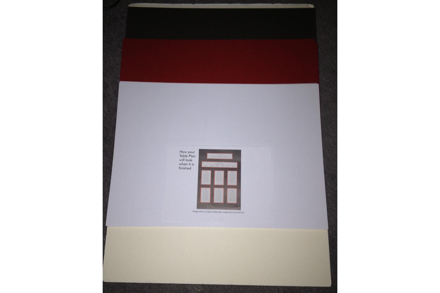 Paperstate In3102 - Invitations Table Plan Set Champagne