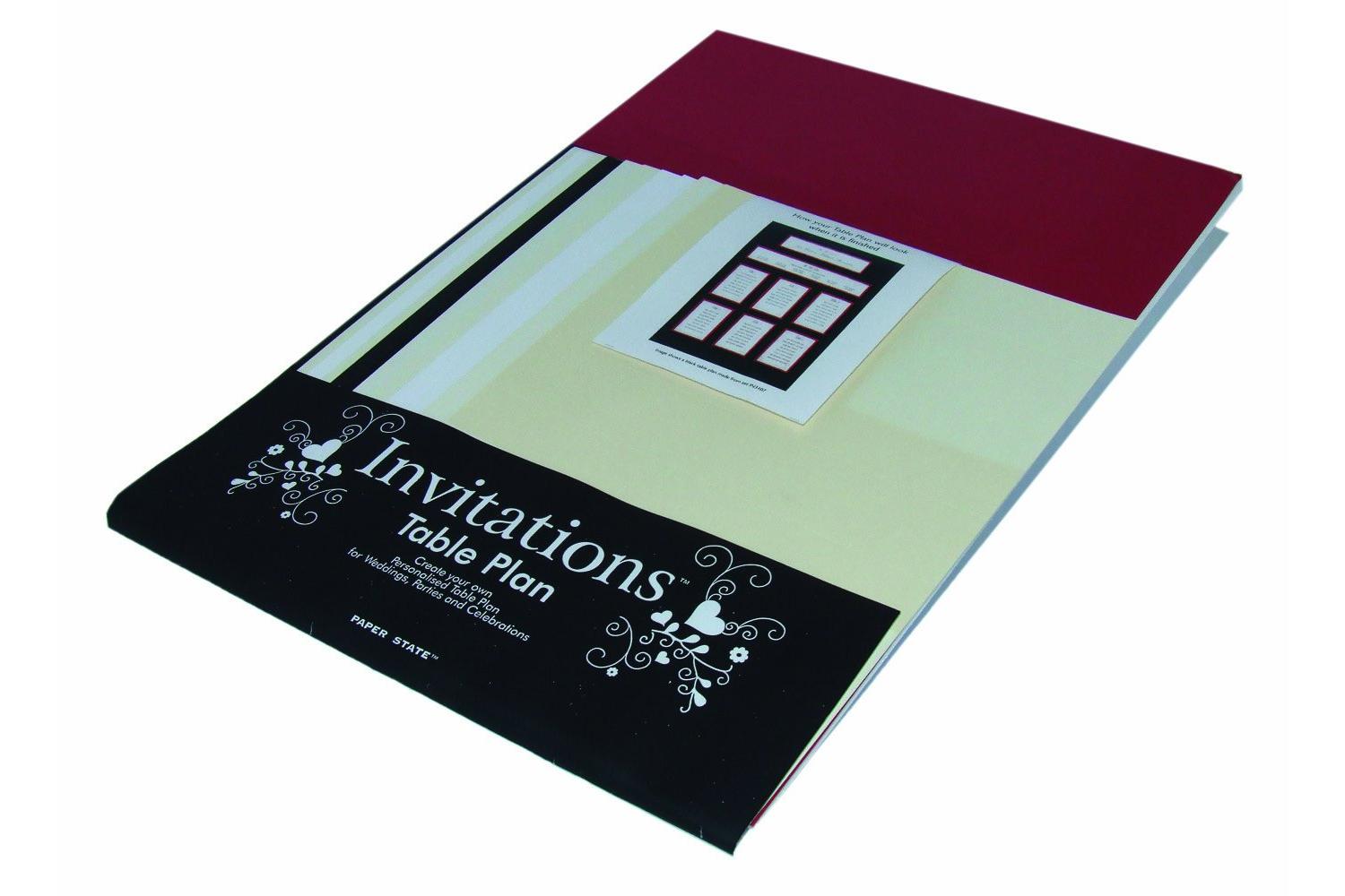 Paperstate In3105 - Invitations Table Plan Set Ruby