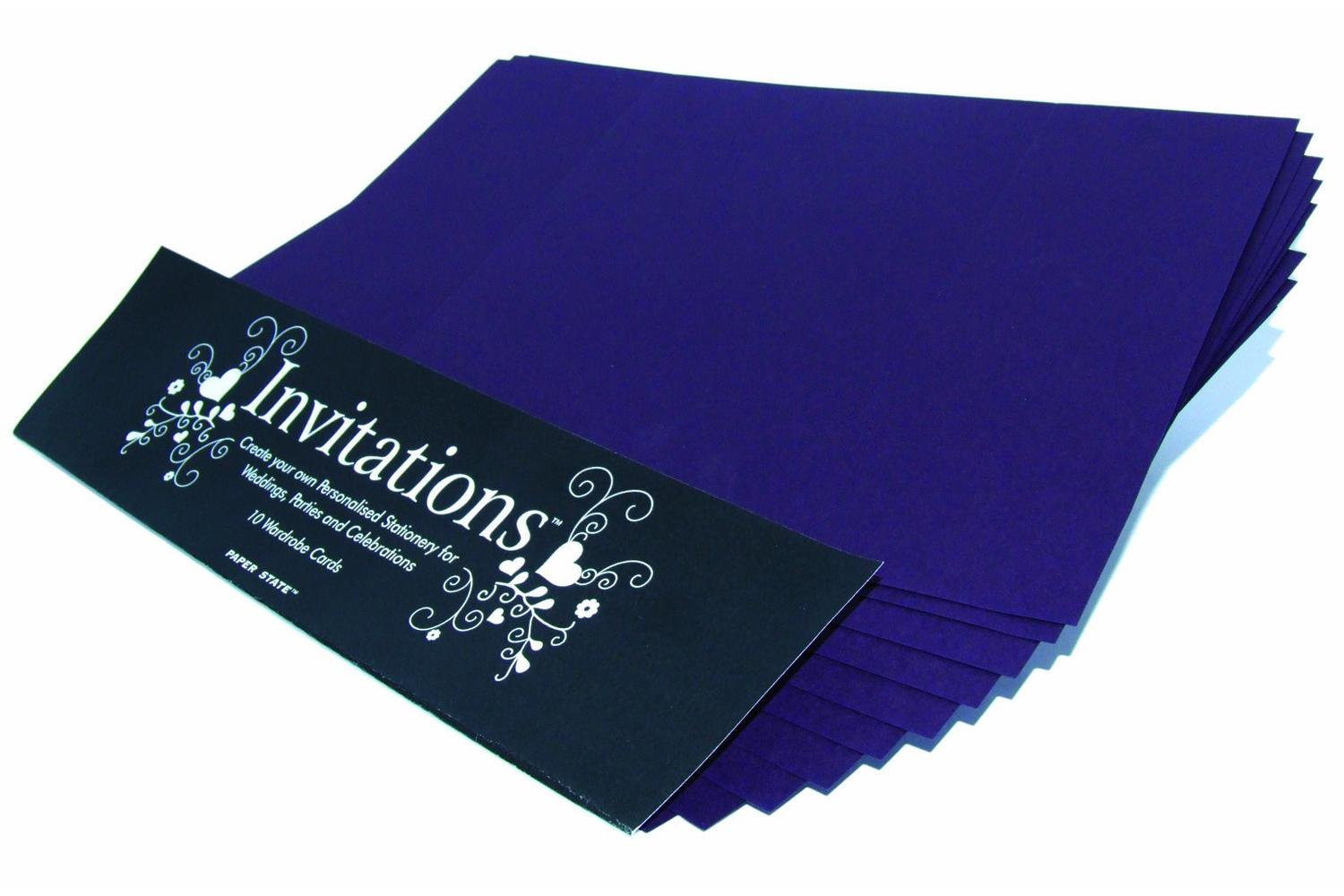 Paperstate In0511 - Invitations Wardrobe Card Amethyst 10$
