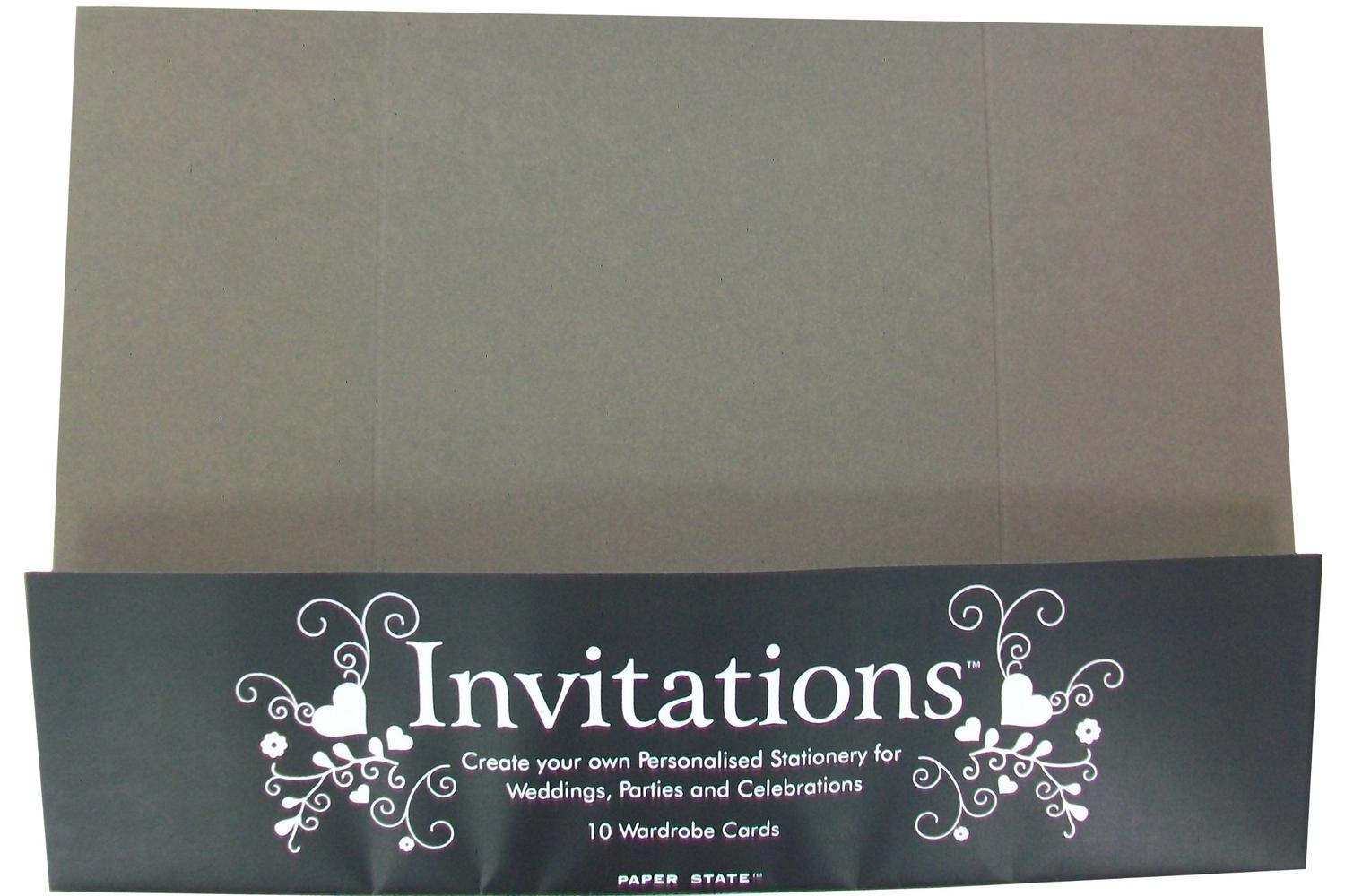 Paperstate In0506 - Invitations Wardrobe Card Chocolate 10$