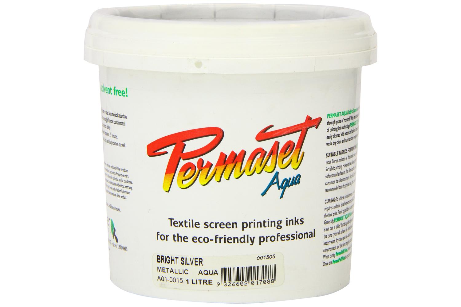 Permaset Sr001505 - Aqua Metallic 1 Litre Bright Silver