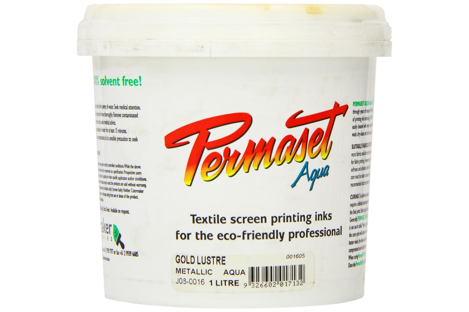 Permaset Sr001605 - Aqua Metallic 1 Litre Gold Lustre