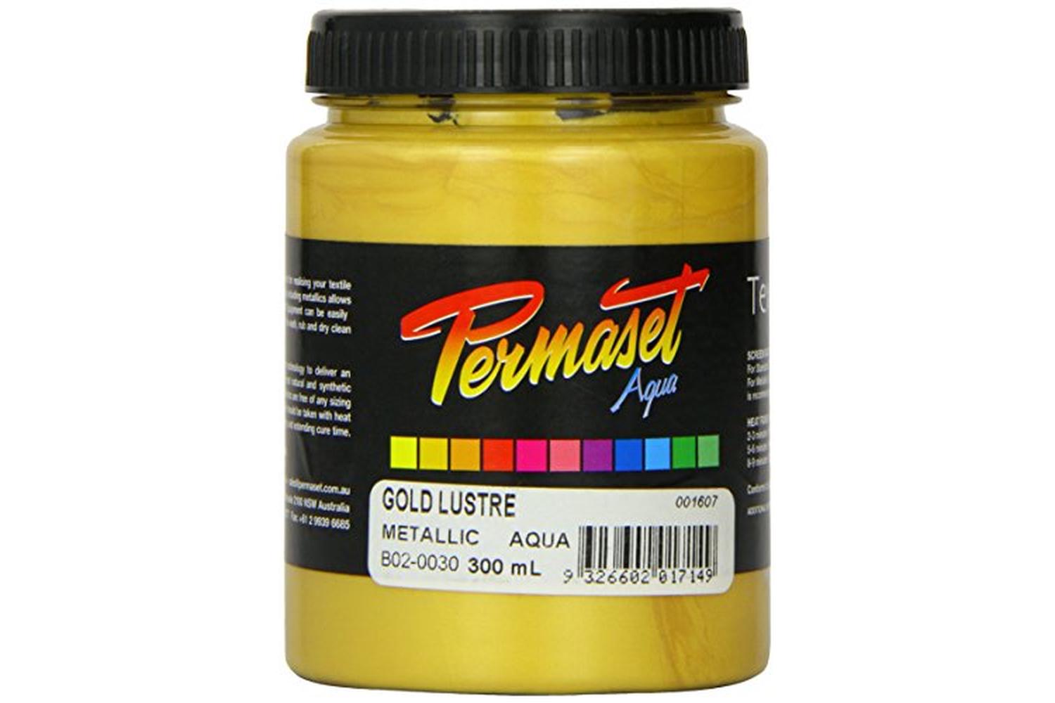 Permaset Sr001607 - Aqua Metallic 300ml Gold Lustre