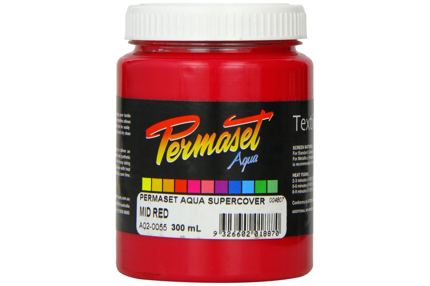 Permaset Sr004807 - Aqua Supercover 300ml Mid Red