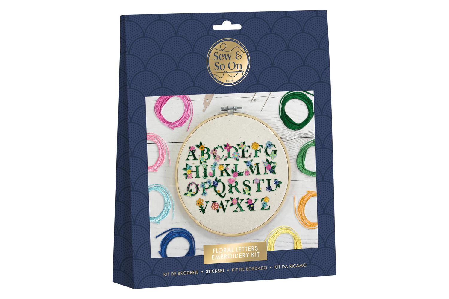 Sew & So On Sew 106005 - Embroidery Kit - Floral Sampler