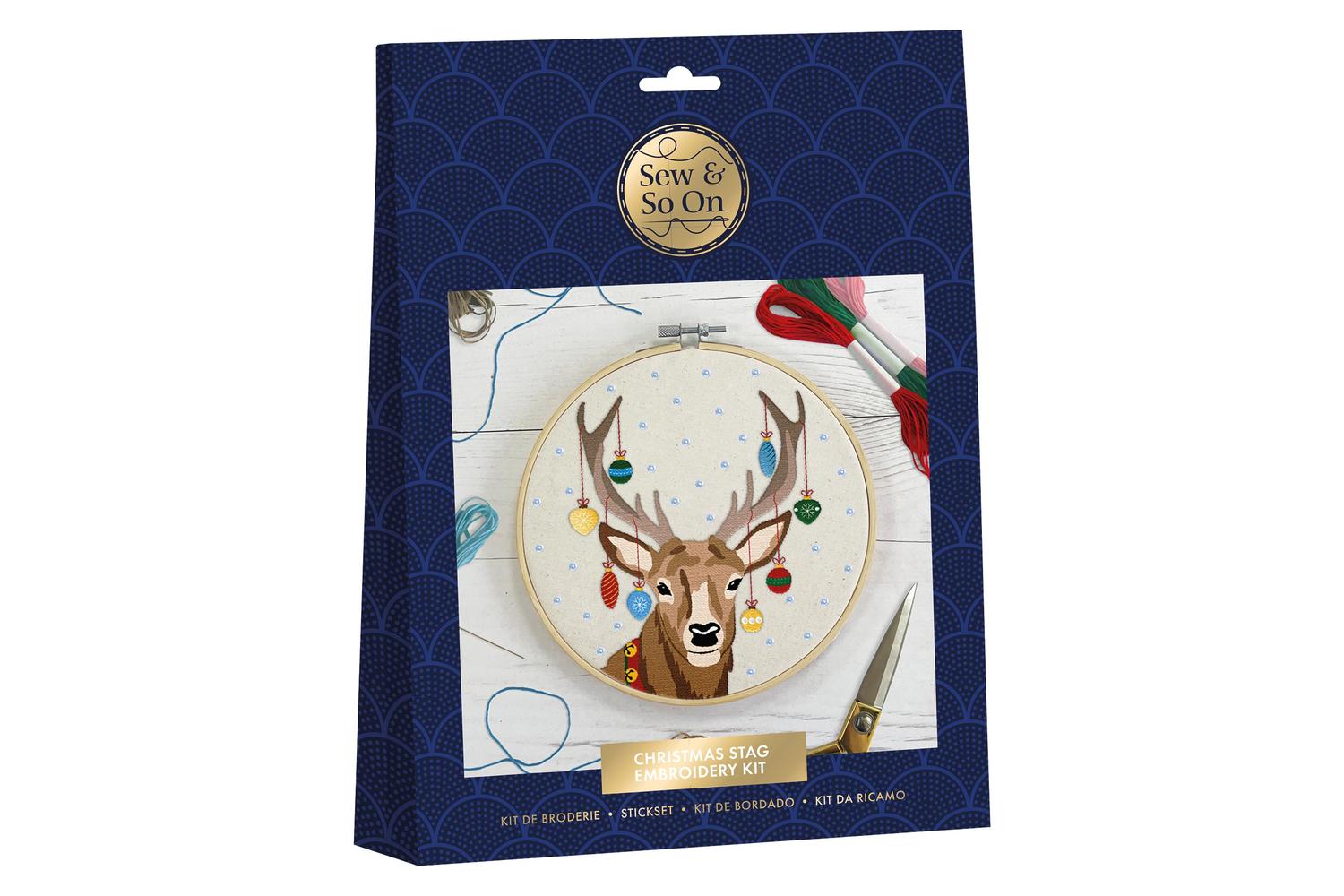 Sew & So On Sew 106015 - Embroidery Kit - Stag