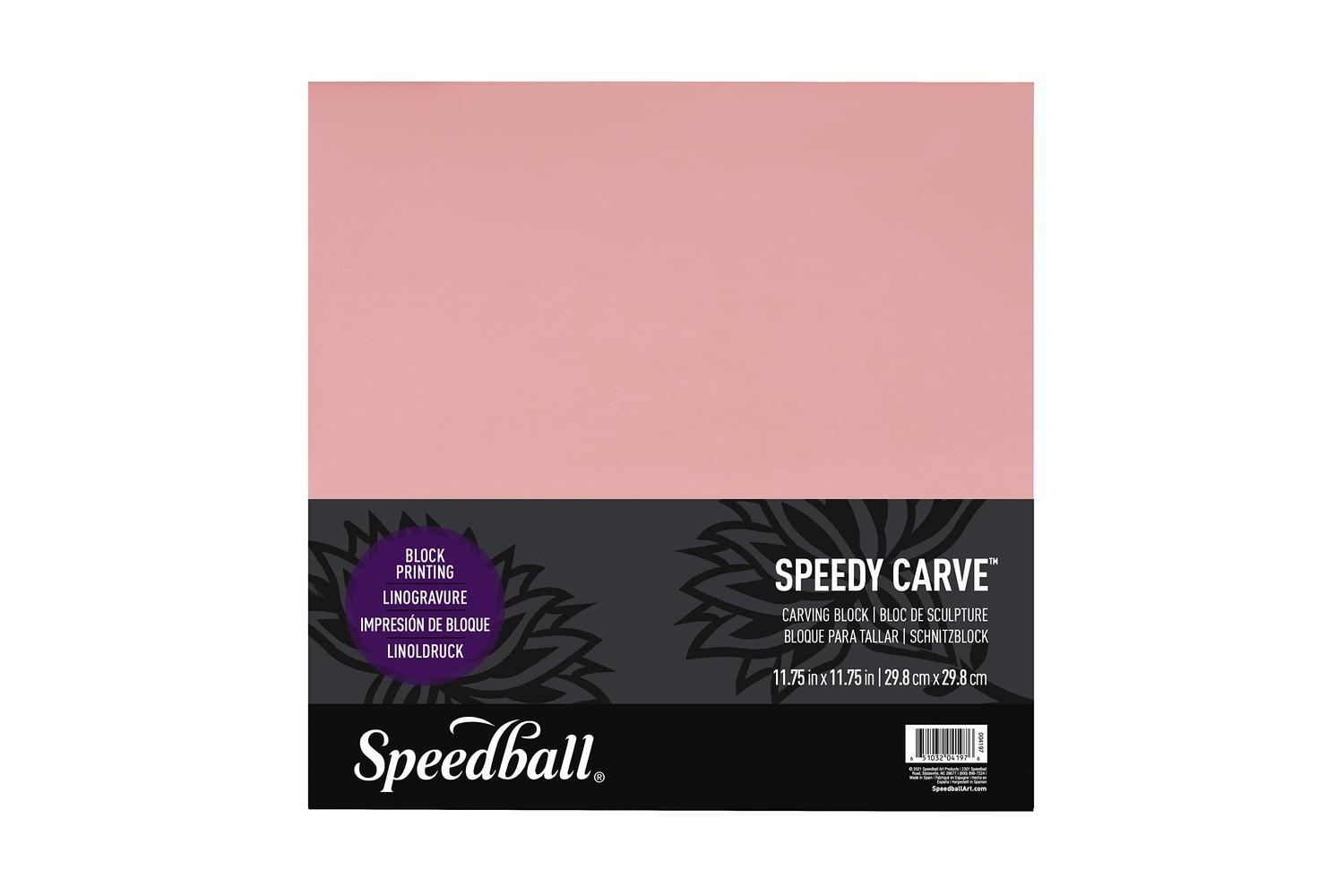 Speedball Sb004197 - 11.75"x11.75" Speedy-carve Block Pink /