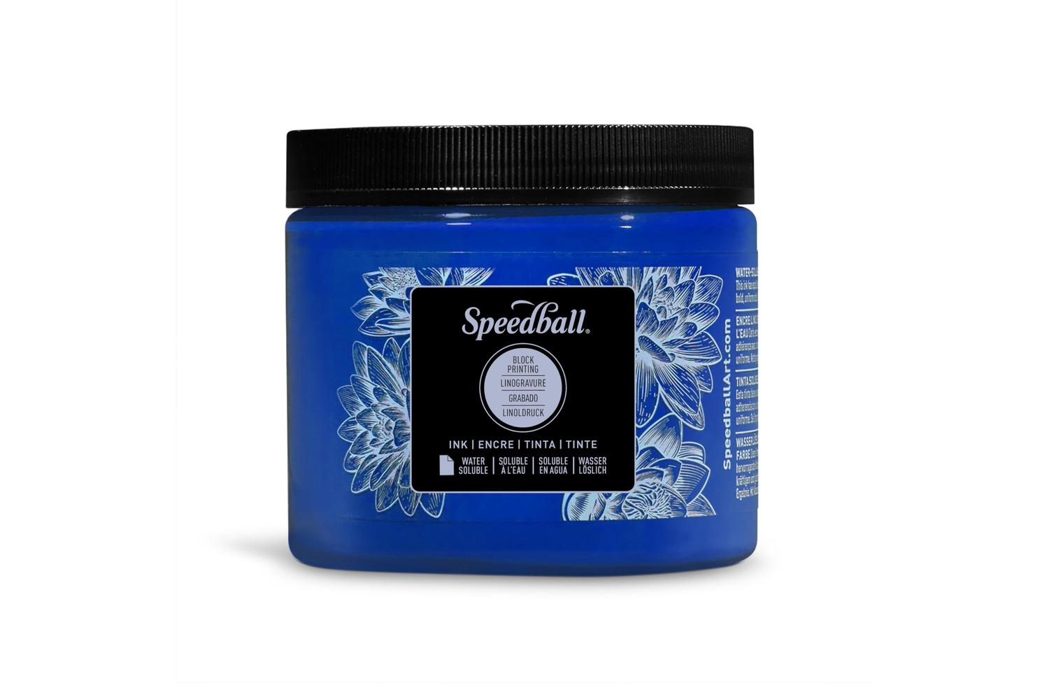 Speedball Sb003702 - 16 Oz. Water-soluble Block Ink Blue