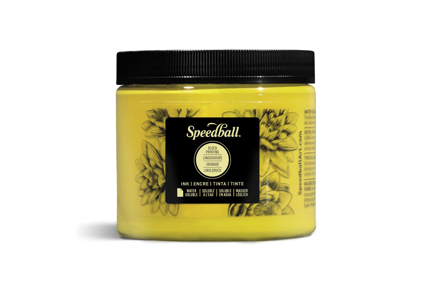 Speedball Sb003705 - 16 Oz. Water-soluble Block Ink Yellow