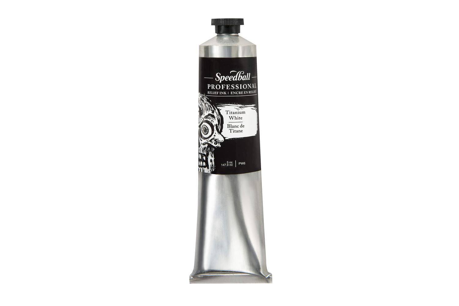 Speedball Sb003643 - 5oz Professional Relief Ink Titanium Wh