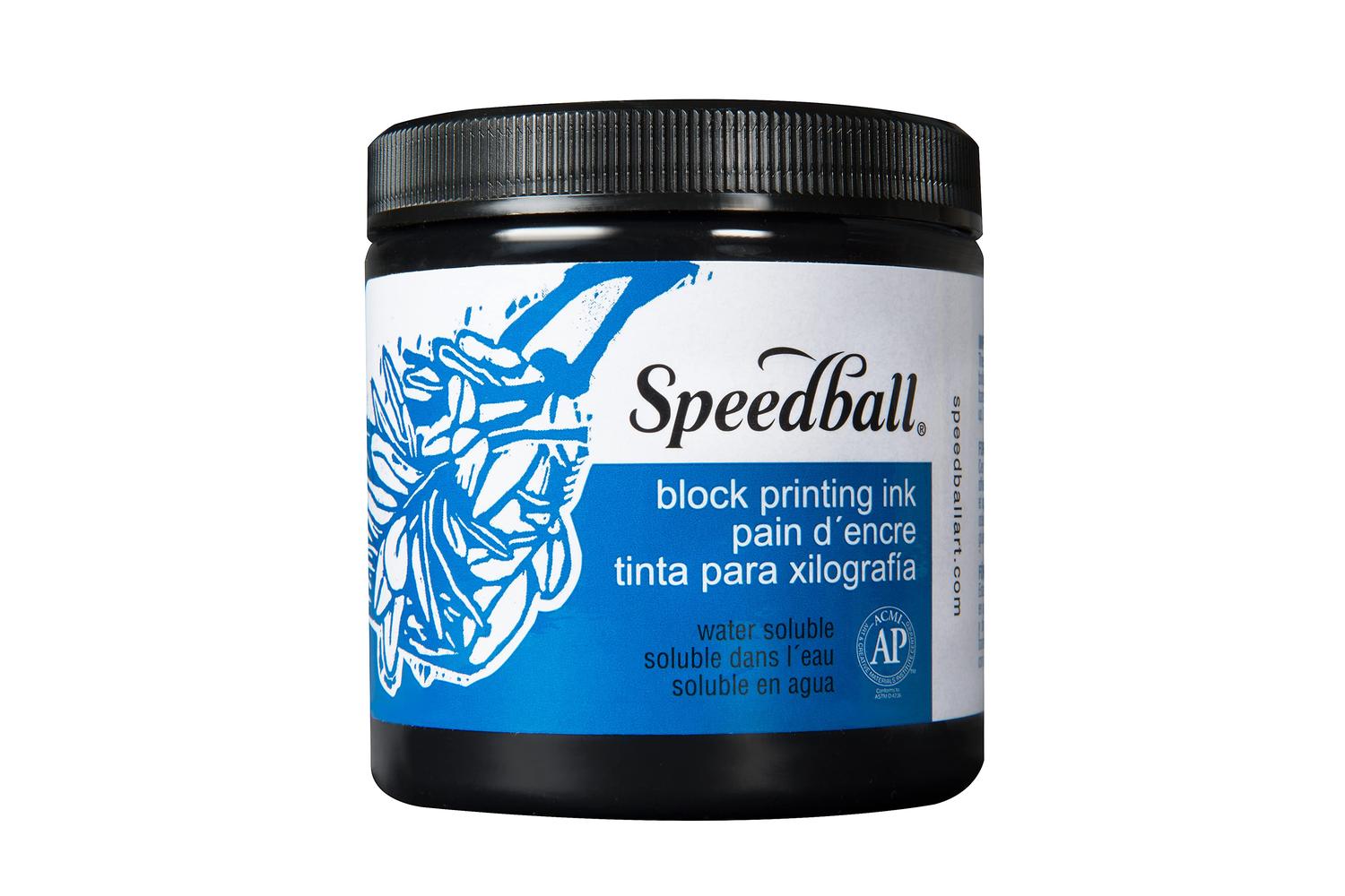 Speedball Sb003800 - 8 Oz. Water-soluble Block Ink Black